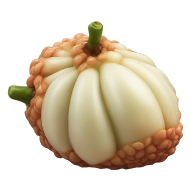 peeled salak fruit sticker