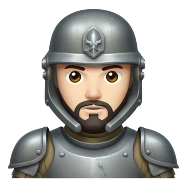 Heavy-armored trooper with short dark beard.































 sticker
