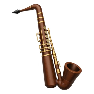 Turkish musical wood wind instrument the Zurna sticker