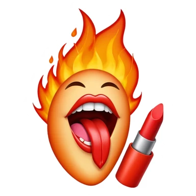 🔥+💋 sticker