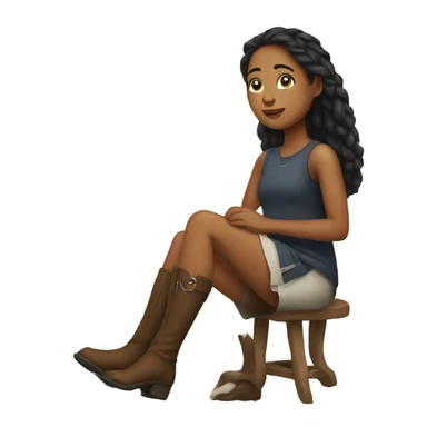 A Girl with horse legs  sticker