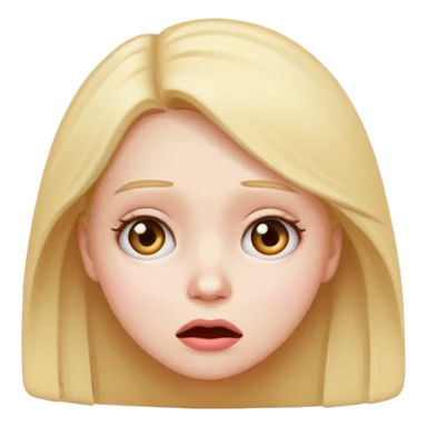 confused girl emoji sticker