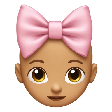 Baby pink bow sticker