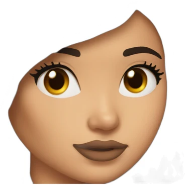 kylie jenner with brown hair and acne sticker