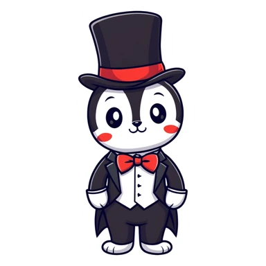 Black sprunki 🖤🎩🤵🏿‍♂️ sticker