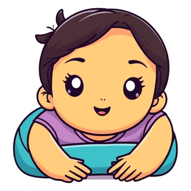 girl rolling eyes sticker