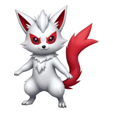 Epic Shiny Cool Cute Kawaii Zangoose-Zorua-Pokemon Full Body sticker