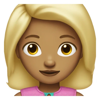 Brat blonde hair  sticker