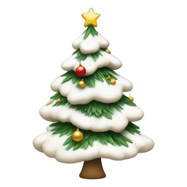 Sapin de Noël blanc à esthétique  sticker
