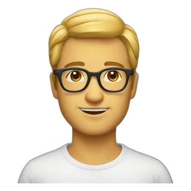 Homme lunettes sticker