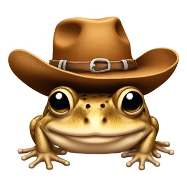 Toad wearing cowboy hat sticker