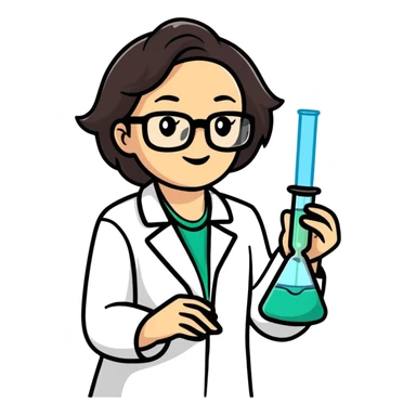scientist woman sticker