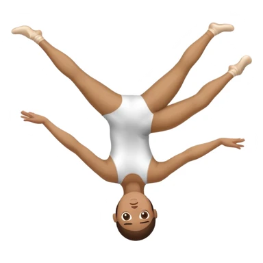 Gymnast doing a back handspring  sticker