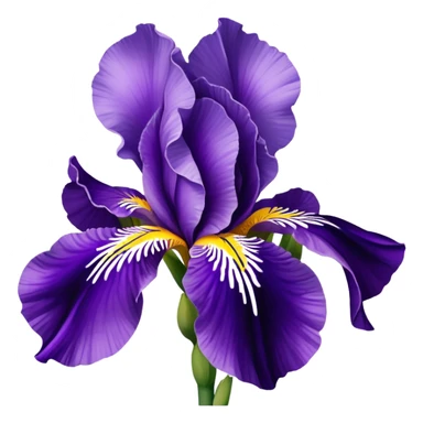 Croatian iris flower sticker