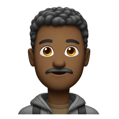 Man waiting at a bus stop sticker