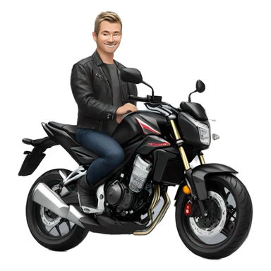 honda cb125r negra sticker