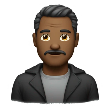 a man with an arrogant look sticker