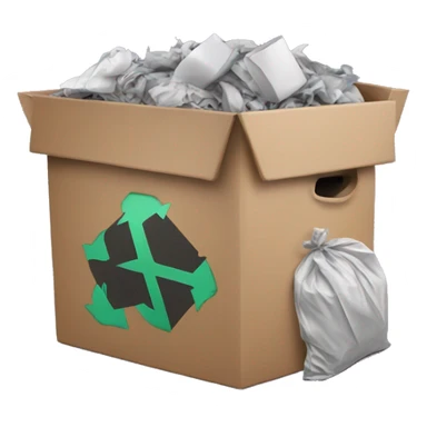 garbage and software sticker