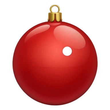 Christmas red ball sticker