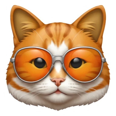 Cat a with sunglasses sticker