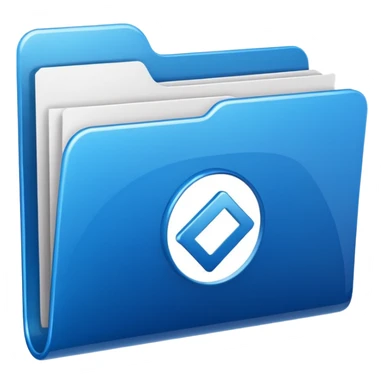 folder icon with a document inside sticker