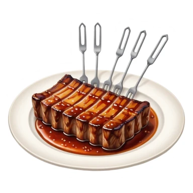 grilling rib ticklers sticker