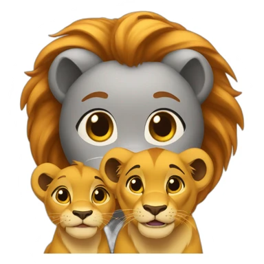 simba et nala sticker