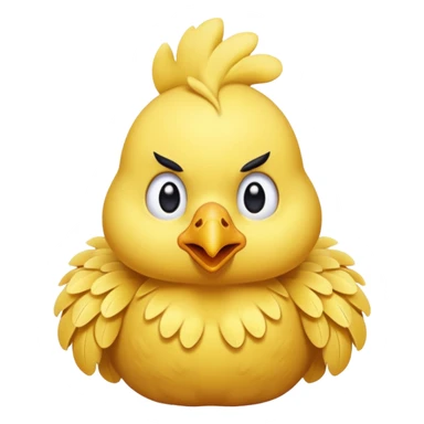 Anxious chicken sticker