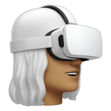 christmas white vr headset sticker