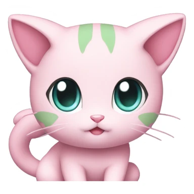 Chibi Mew-Pokémon full body sticker