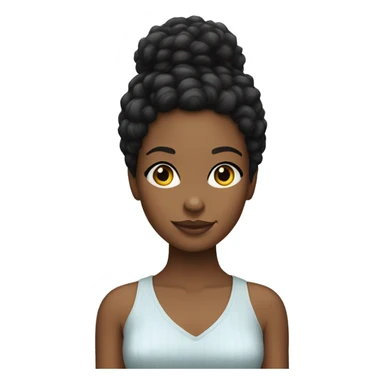 black Girl with afro pixie cut sticker