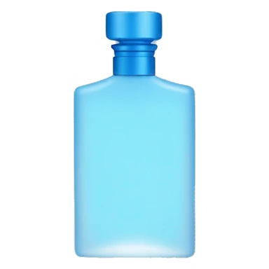 A blue men’s perfume in the shape of a male body siluette sticker