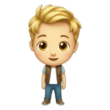  Un petit garçon trop mignon  sticker