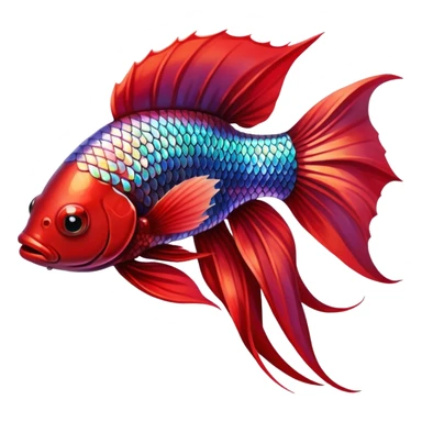 red betta fish sticker