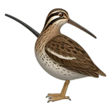 solitary snipe sticker