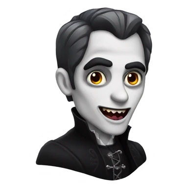 Gothic vampire sticker