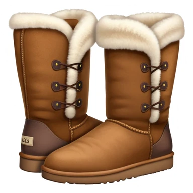 Pair of brown Ugg boots sticker
