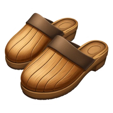 wood slipper sticker