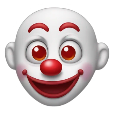 heart-eyes clown sticker