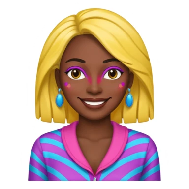 woman transsexual black color sticker