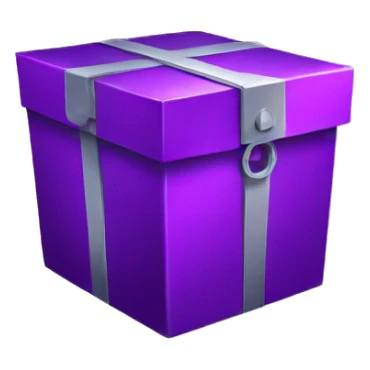 mystery metalic purple box sticker