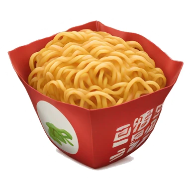 Red ramen package sticker
