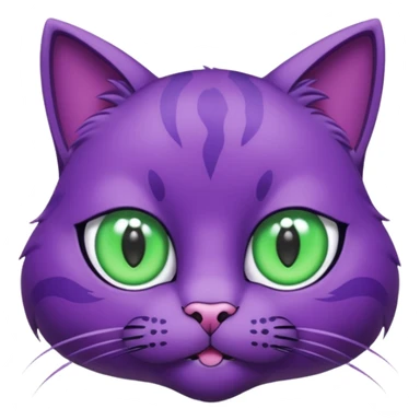 el gato gigante morado de poppy 3 sticker