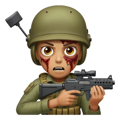 people Survivor shooting at zombie













 sticker