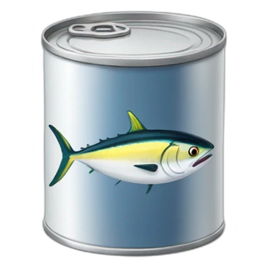 Realistic small can of tuna "petit navire" sticker