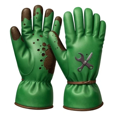 gloves gardening sticker