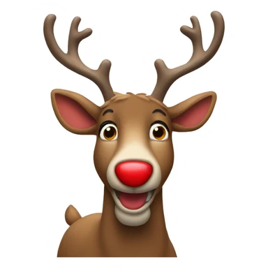 Red Nosed Reindeer sticker