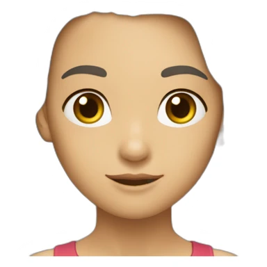 Sofia: corpo esguio, pele branca, cabelos morenos. Beleza e carisma únicos, presença irresistível. sticker