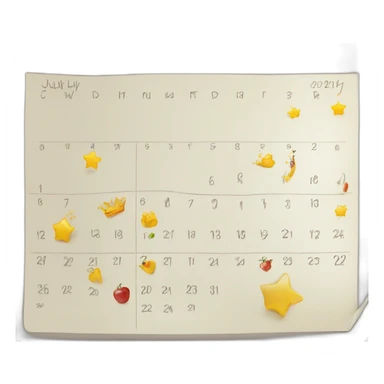 Calendar 13 july sticker