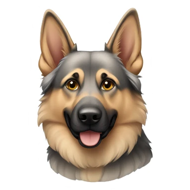 Grey germanshepperd sticker